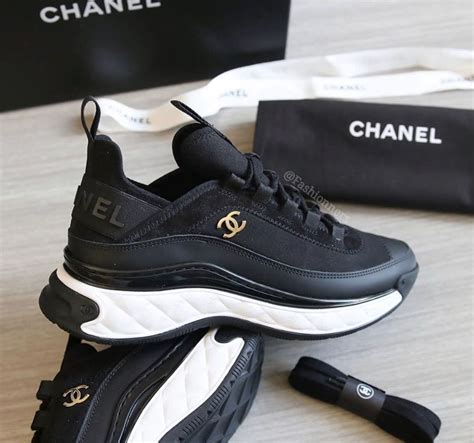 chanel black sneakers 2020|chanel sneakers women price.